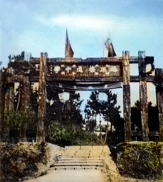1938年設於廣州的私立廣州培正培道聯合中學。（圖片來源：香港培道中學）