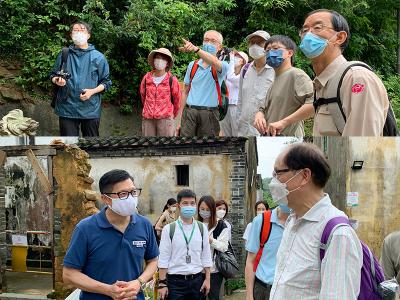 文化部類前往沙頭角荔枝窩村考察